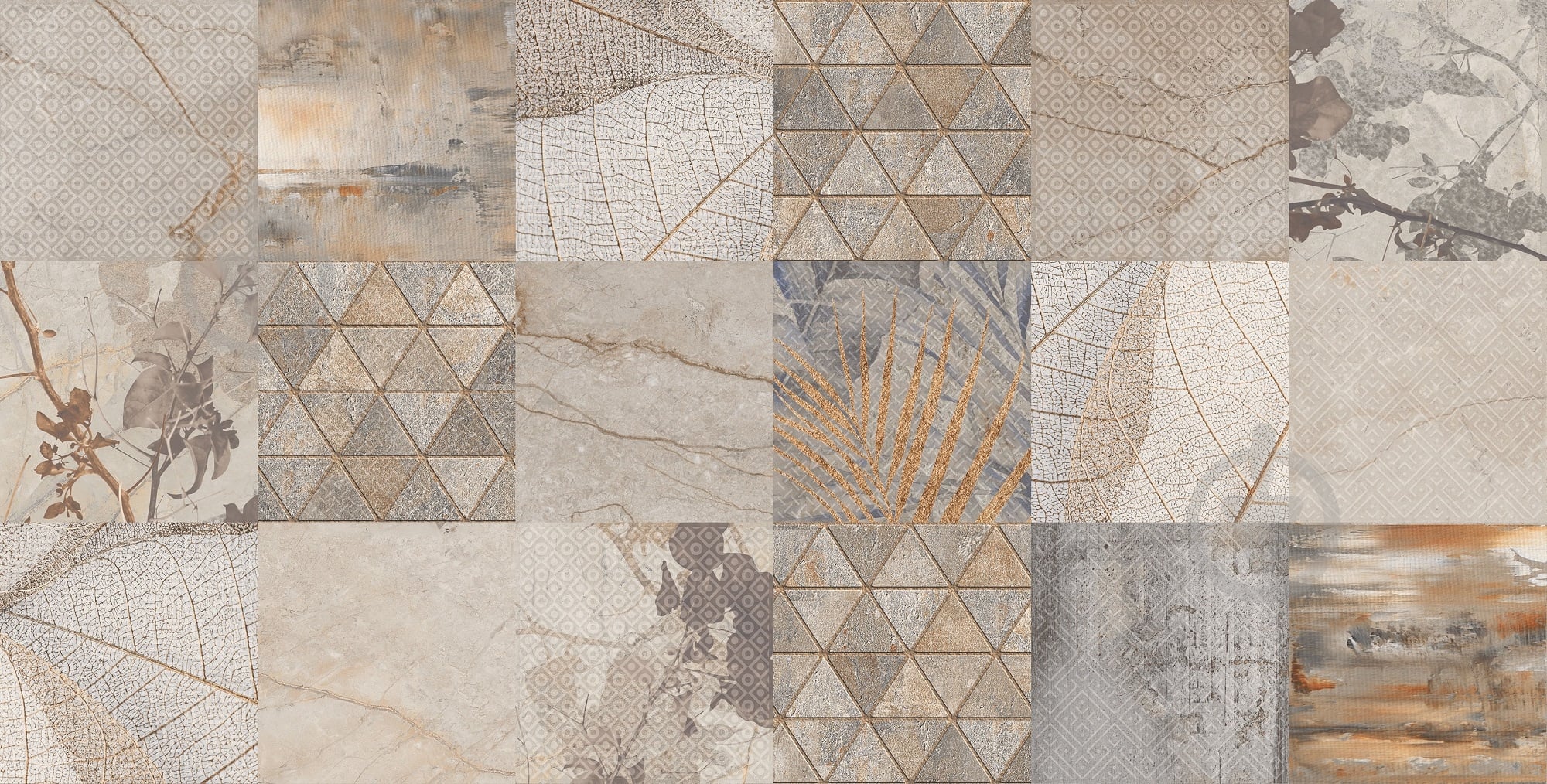 Плитка Armina Patchwork W\DEC M NR Glossy 30.8x60.8x8.5 см (2 сорт) - фото 1