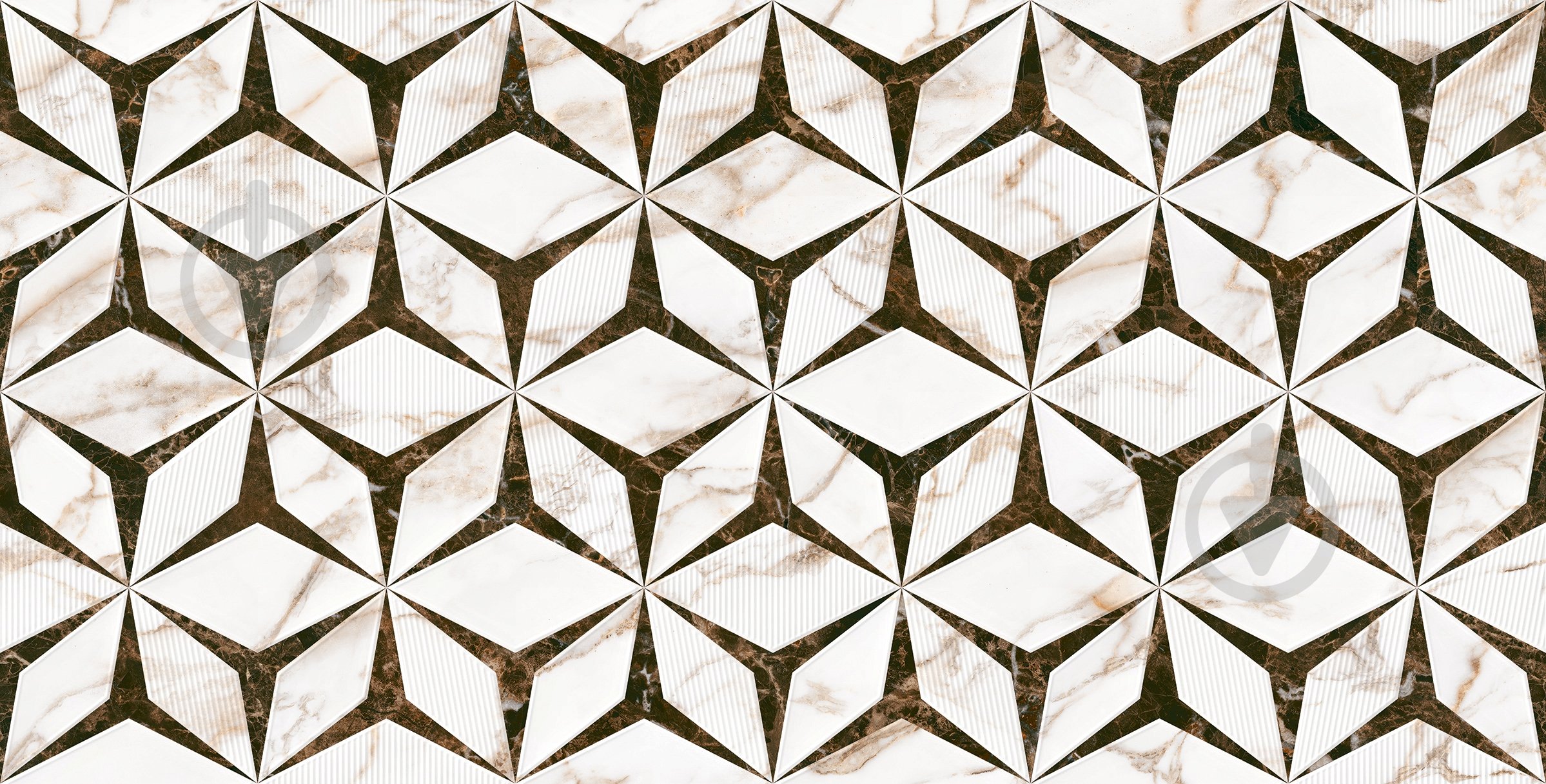 Плитка Augusta Crystal W\DEC M NR Glossy 30,8x60,8 см (2 сорт) - фото 4