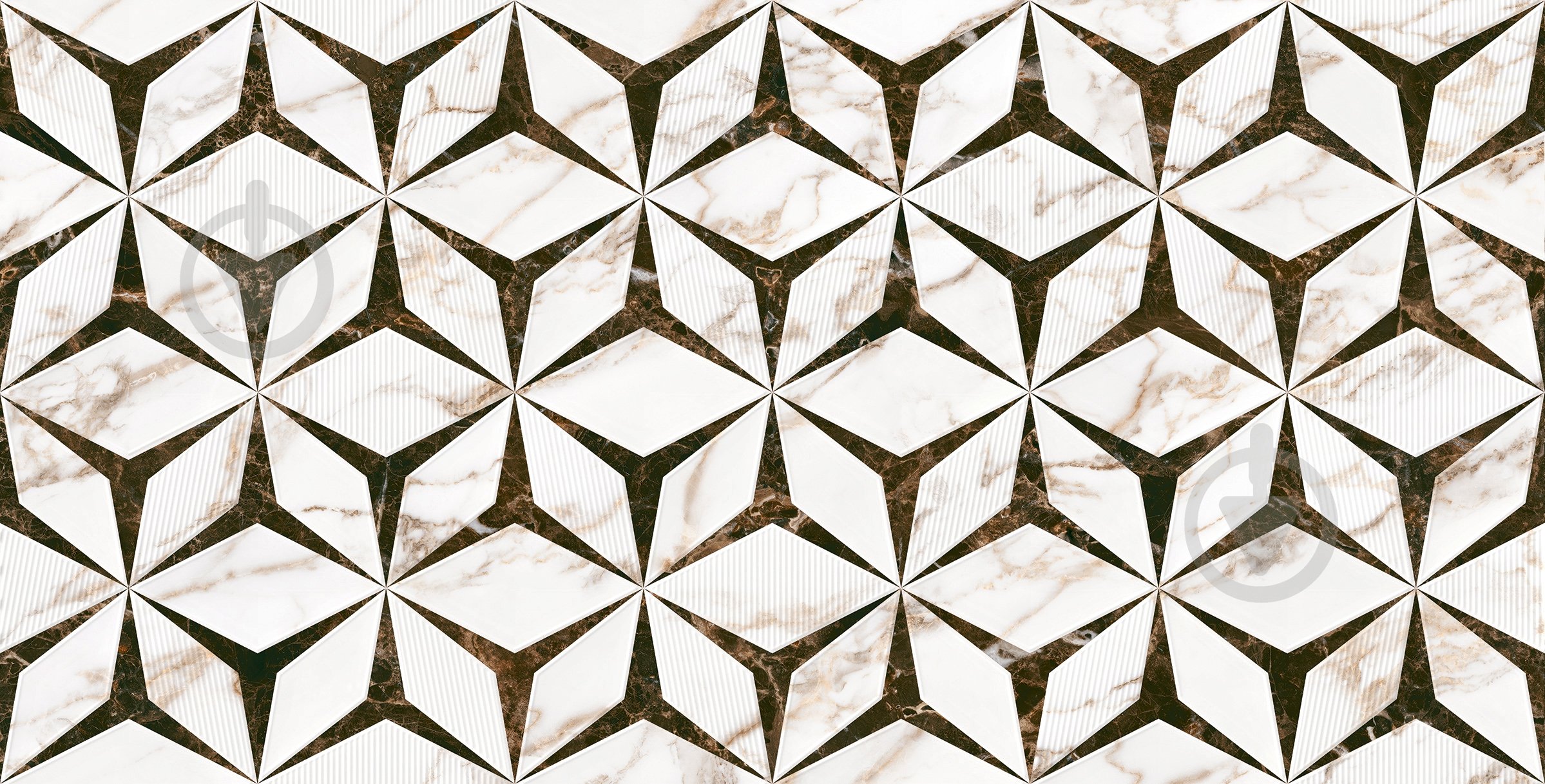 Плитка Augusta Crystal W\DEC M NR Glossy 30,8x60,8 см (2 сорт) - фото 3