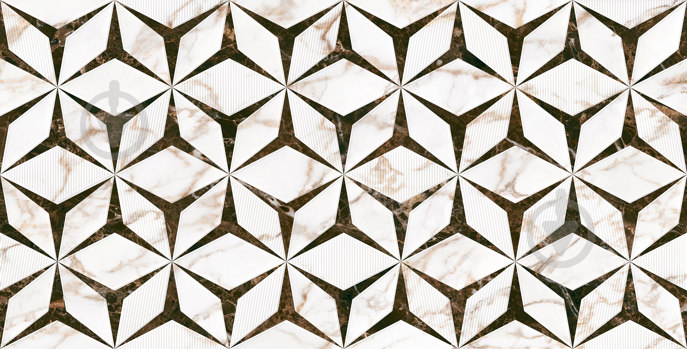 Плитка Augusta Crystal W\DEC M NR Glossy 30,8x60,8 см (2 сорт) - фото 1