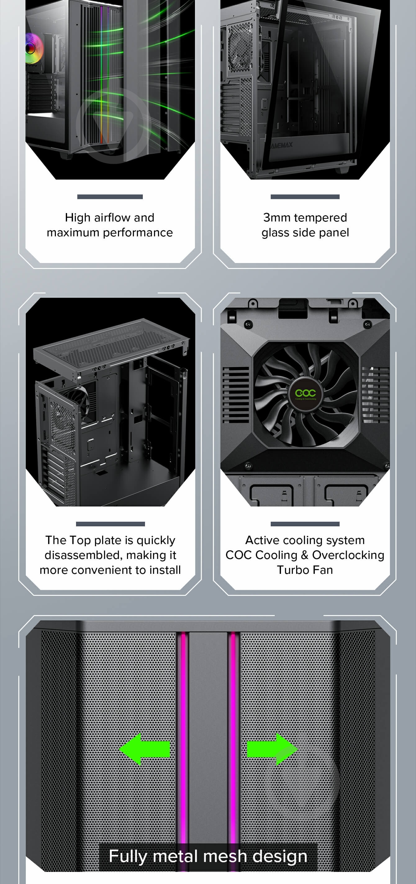 Корпус GameMax Precision Black - фото 27