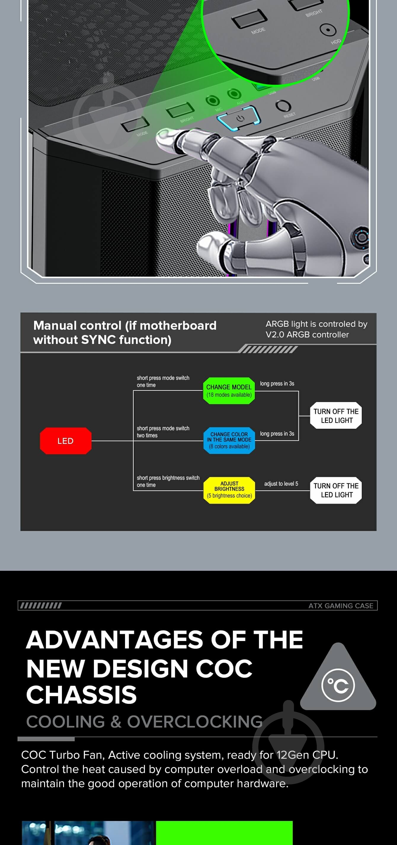 Корпус GameMax Precision Black - фото 31