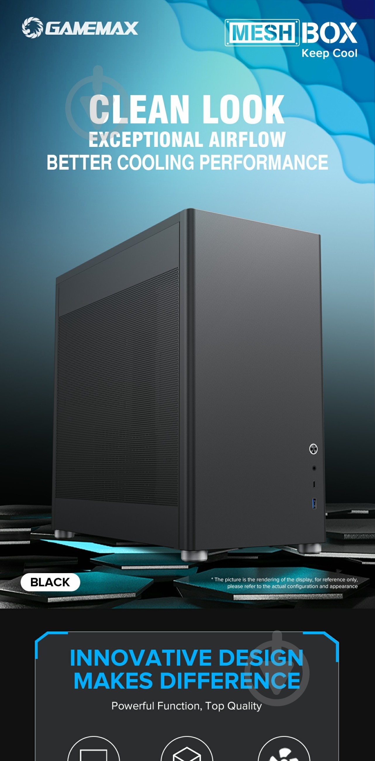 Корпус GameMax MeshBox Black - фото 25 Корпус GameMax MeshBox Black - фото 25