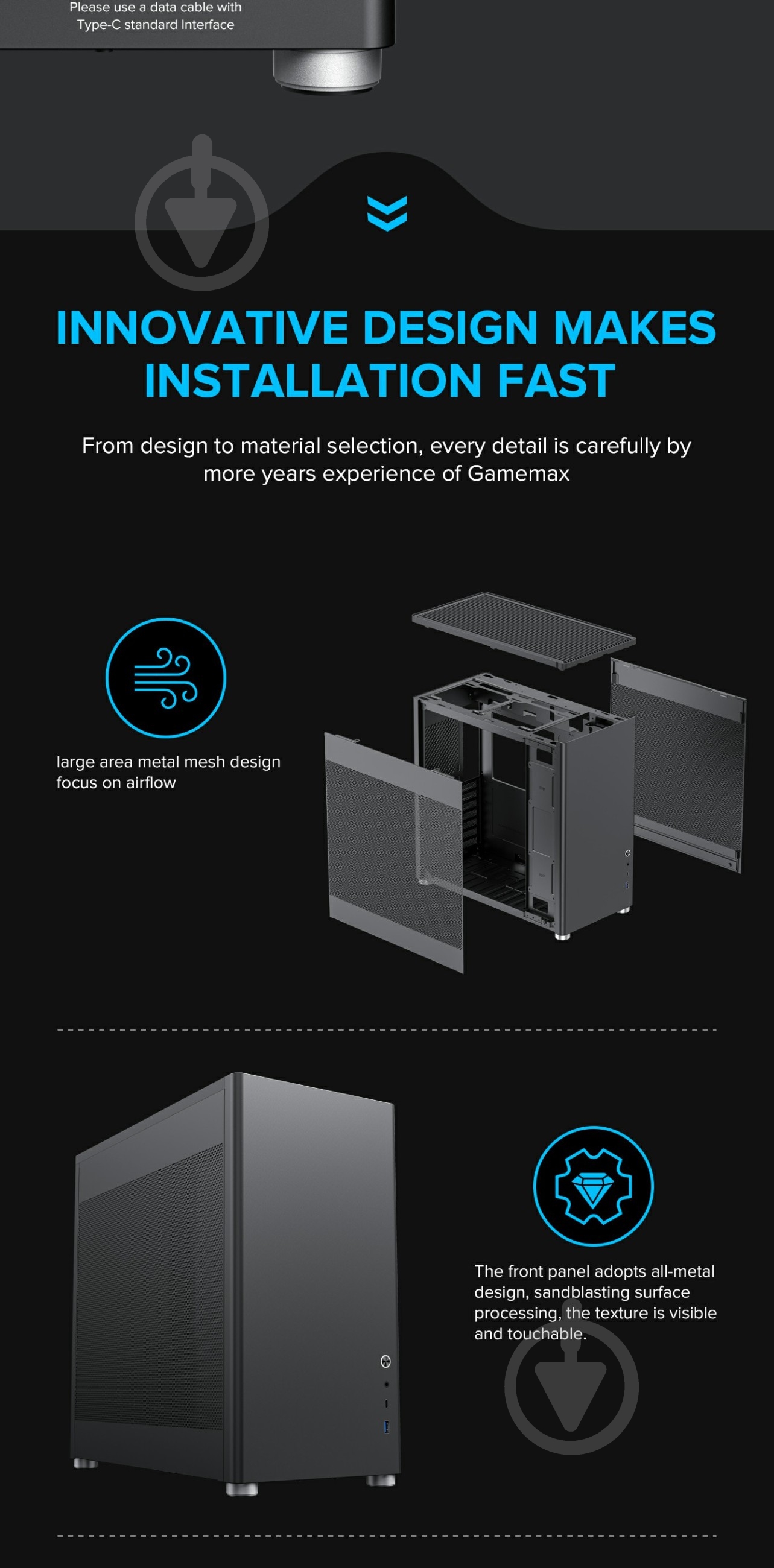 Корпус GameMax MeshBox Black - фото 23 Корпус GameMax MeshBox Black - фото 23