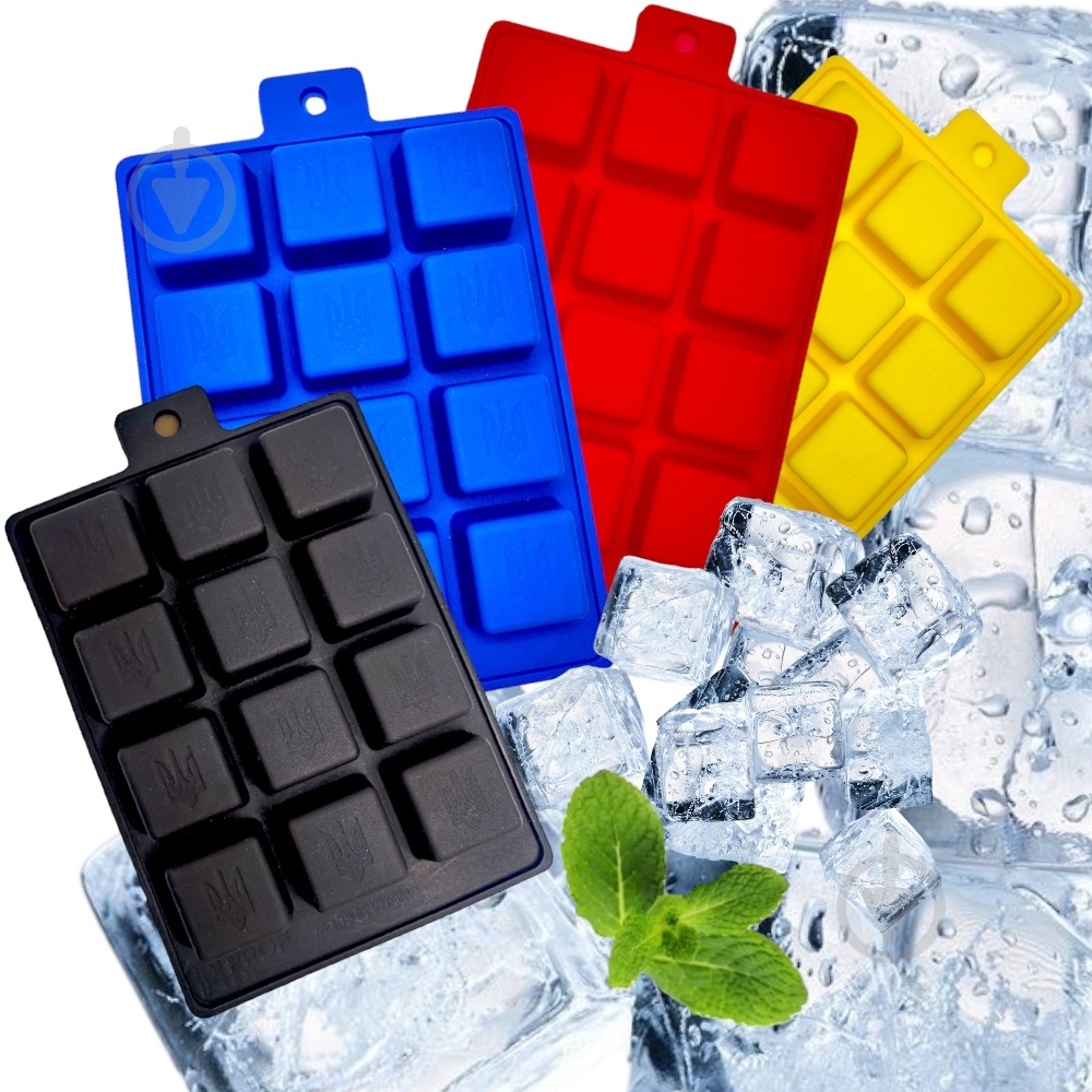 Форма для льда Profsil Мощь 20х13,2х2 см черная - фото 2