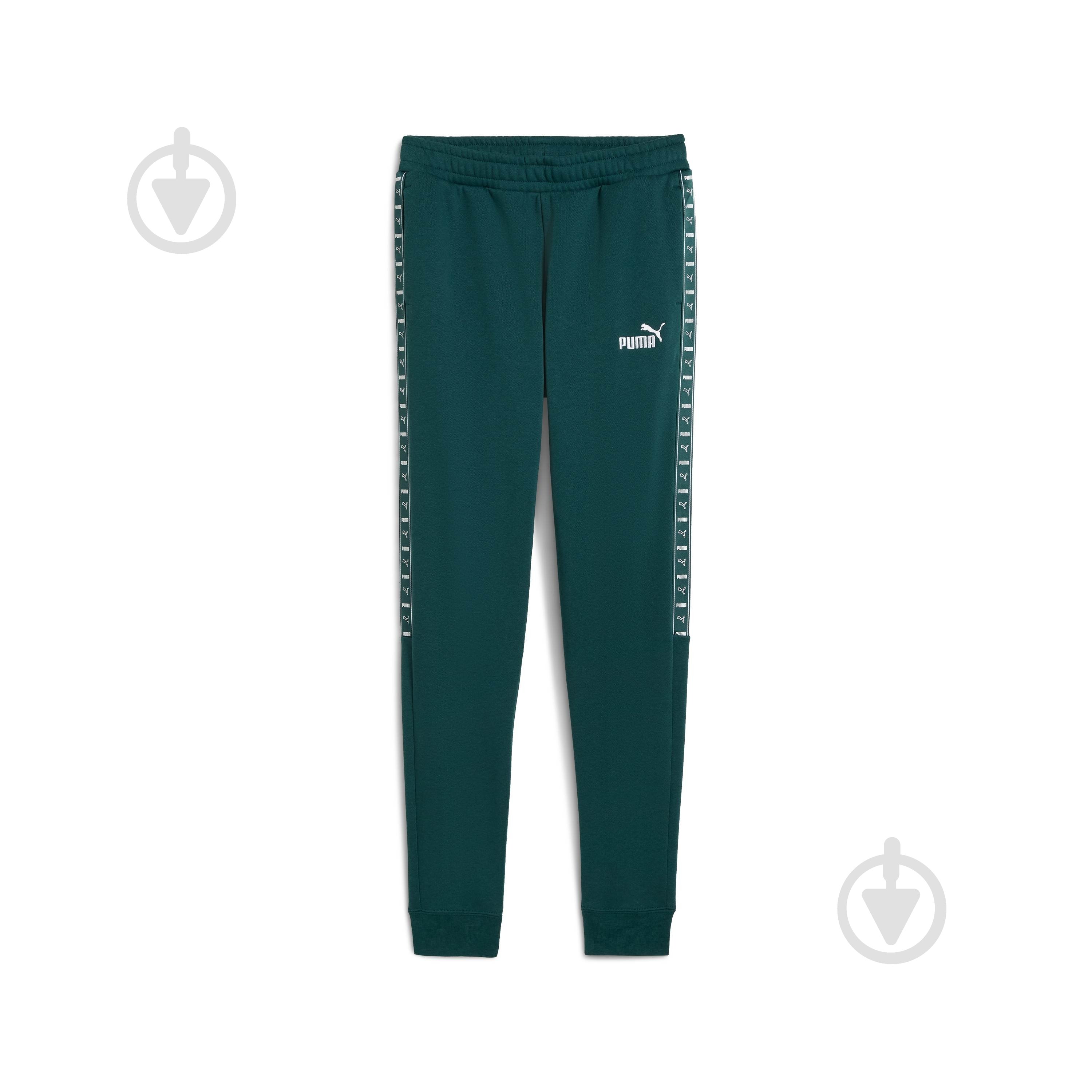 Брюки Puma ESS TAPE Sweatpants FL cl B 68925275 р. 152 зеленый - фото 1 Брюки Puma ESS TAPE Sweatpants FL cl B 68925275 р. 152 зеленый - фото 1