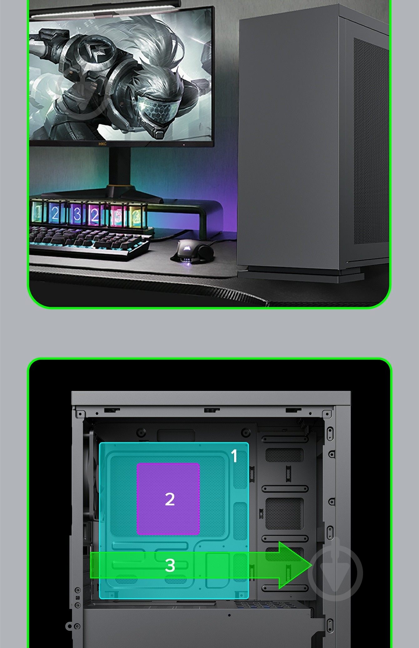 Корпус GameMax ini Tower M60 Black - фото 17