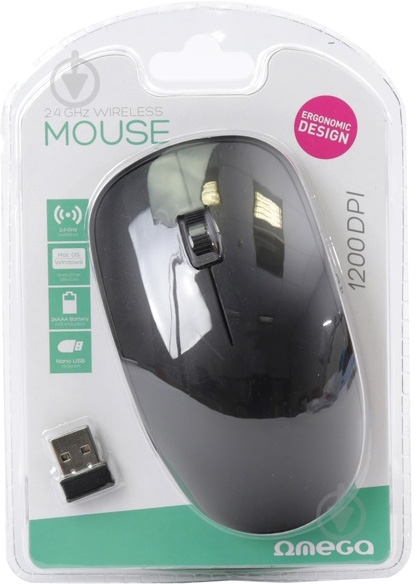Мышь Omega Wireless OM0420WB black - фото 5 Мышь Omega Wireless OM0420WB black - фото 5