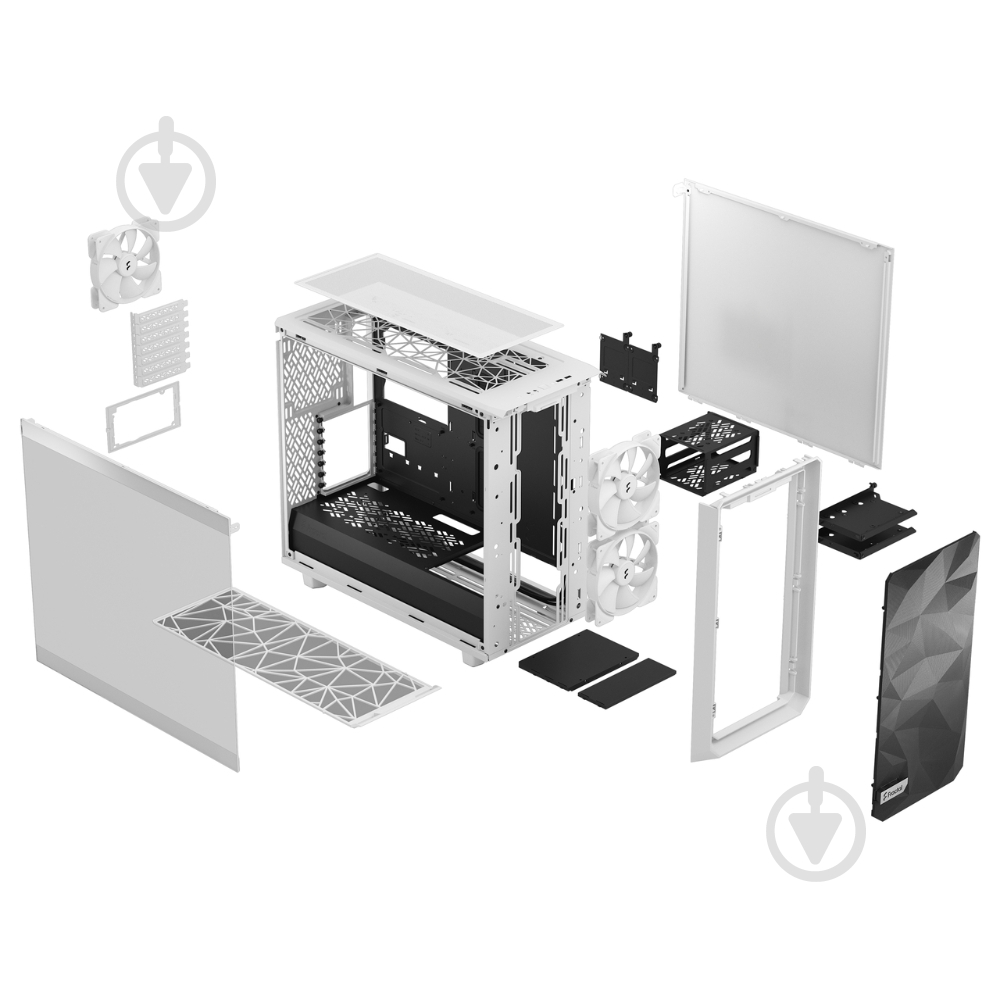 Корпус Fractal Design Meshify 2 Lite White TG Clear (FD-C-MEL2A-04) - фото 6