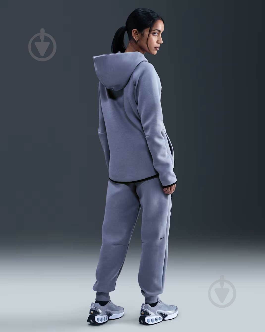 Джемпер Nike W NSW TCH FLC WR FZ HDY 2 HV6747-499 р.L синий - фото 5