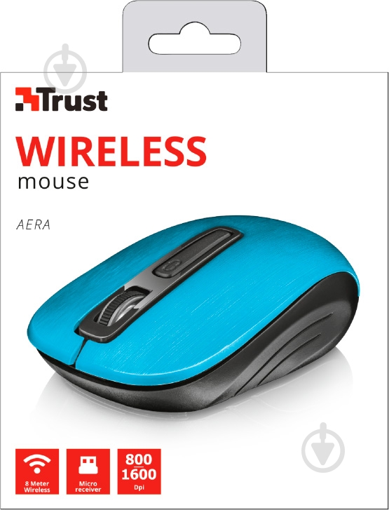 Мышь Trust Aera Wireless 22373 blue (22373) - фото 5