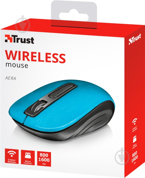 Мышь Trust Aera Wireless 22373 blue (22373) - фото 6