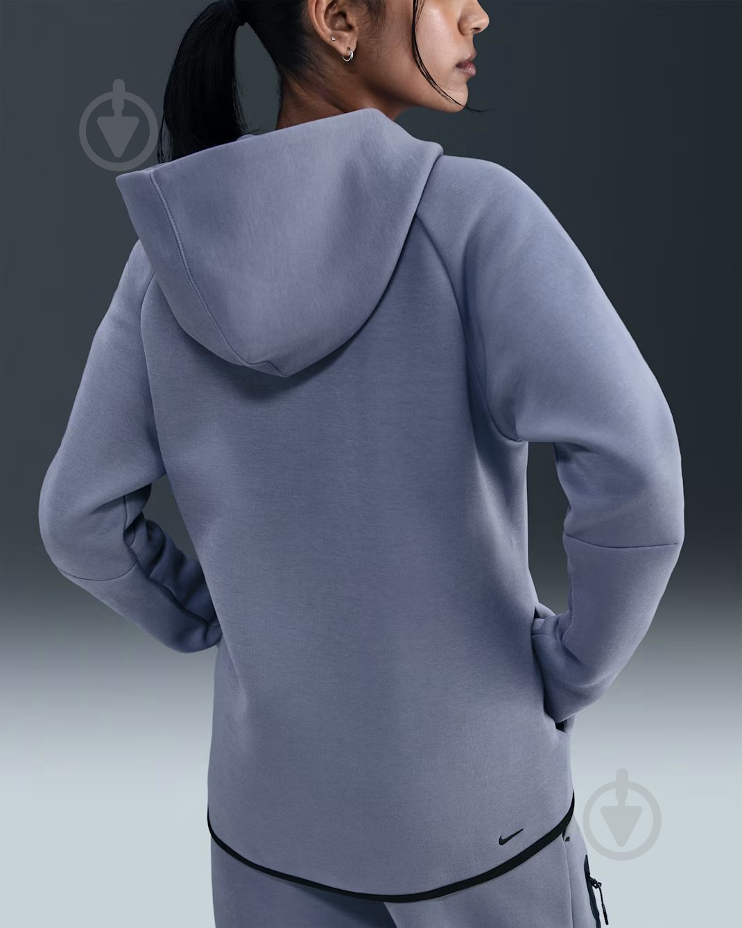 Джемпер Nike W NSW TCH FLC WR FZ HDY 2 HV6747-499 р.M синий - фото 2