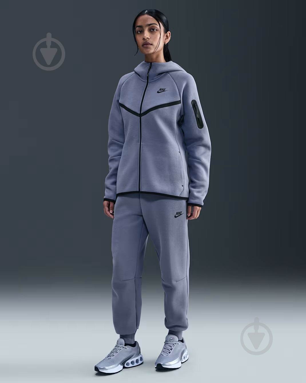 Джемпер Nike W NSW TCH FLC WR FZ HDY 2 HV6747-499 р.M синий - фото 4