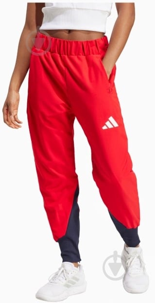 Брюки Adidas JF6669 р. L красный - фото 1