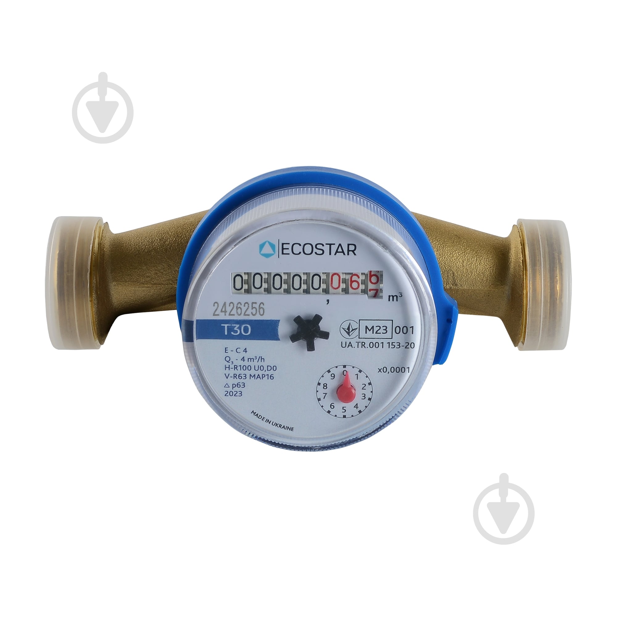 Счетчик холодной воды Ecostar DN20 3/4" L130 E-C 4,0 без КМЧ - фото 1
