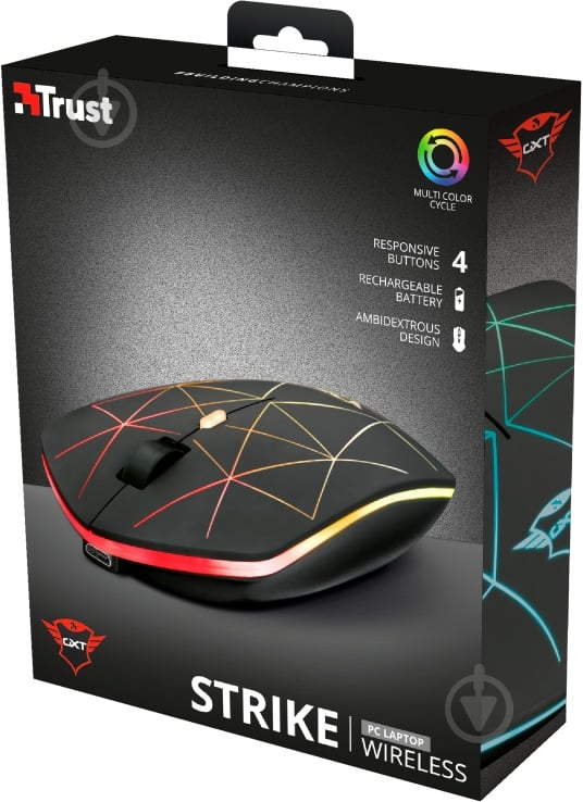 Мышь Trust GXT 117 Strike Wireless Gaming 22625 (22625) - фото 5