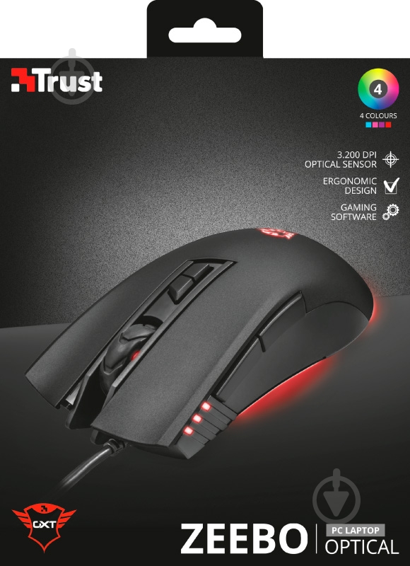 Мышь Trust GXT 121 Zeebo Gaming 23091 (23091) - фото 8