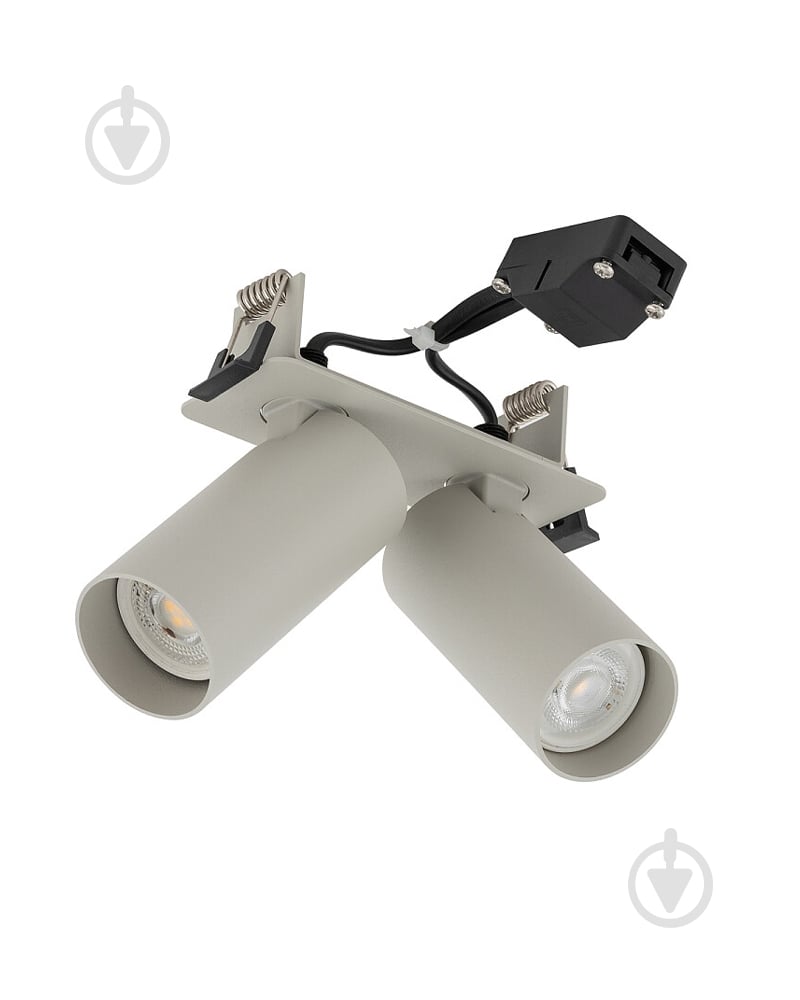 Спот Nowodvorski Fourty 2x10 Вт GU10 светло-серый 11444 - фото 1 Спот Nowodvorski Fourty 2x10 Вт GU10 светло-серый 11444 - фото 1