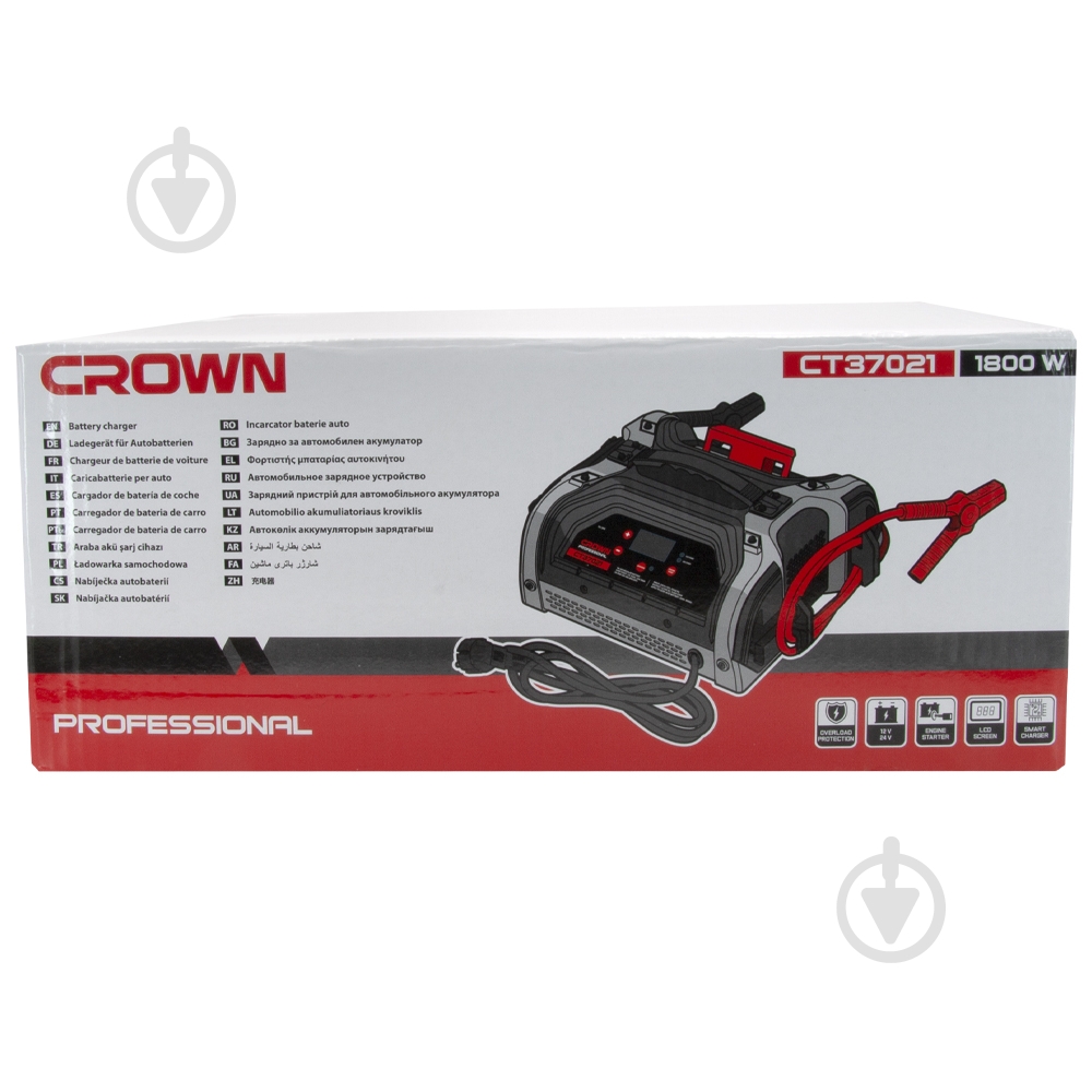 Зарядное устройство инверторное Crown 5 А 900 А/год (CT37021) - фото 6 Зарядное устройство инверторное Crown 5 А 900 А/год (CT37021) - фото 6
