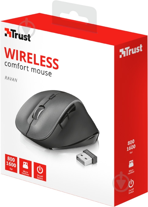 Мышь Trust Ravan Wireless 22878 (22878) - фото 7