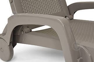 Шезлонг Bica 70x190 см бежевий - фото 3