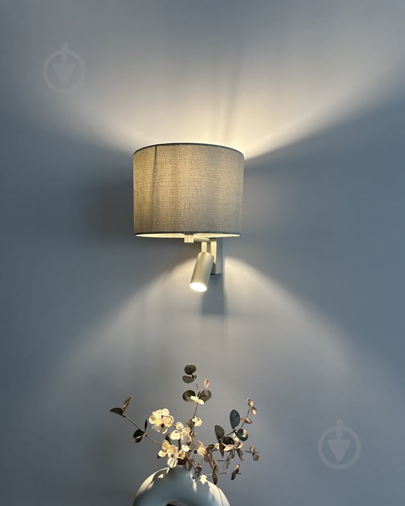 Бра Nowodvorski Cedro 10 Вт E27/GU10 серый 11668 - фото 6 Бра Nowodvorski Cedro 10 Вт E27/GU10 серый 11668 - фото 6