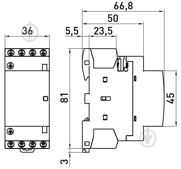 Контактор E.NEXT e.mc.pro.4.25.2NO+2NC p005222 - фото 6