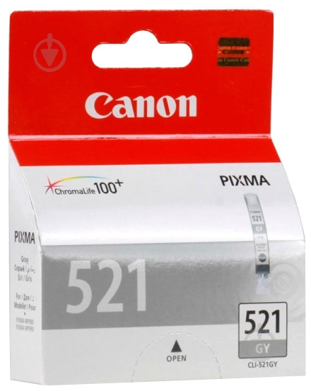 Картридж Canon CLI-521GY 2937B004 серый 2937B004 - фото 1 Картридж Canon CLI-521GY 2937B004 серый 2937B004 - фото 1