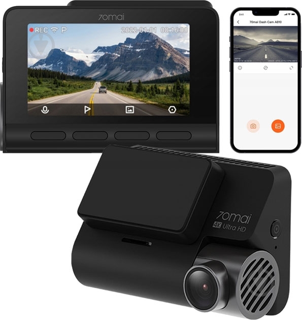 Відеореєстратор 70mai Dash Cam 4K A810 1021345 - фото 3