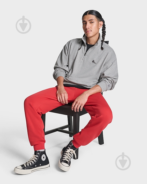 Джемпер Converse SNEAKER PATCH ? ZIP CVM5K558-M6X р.L сірий - фото 6