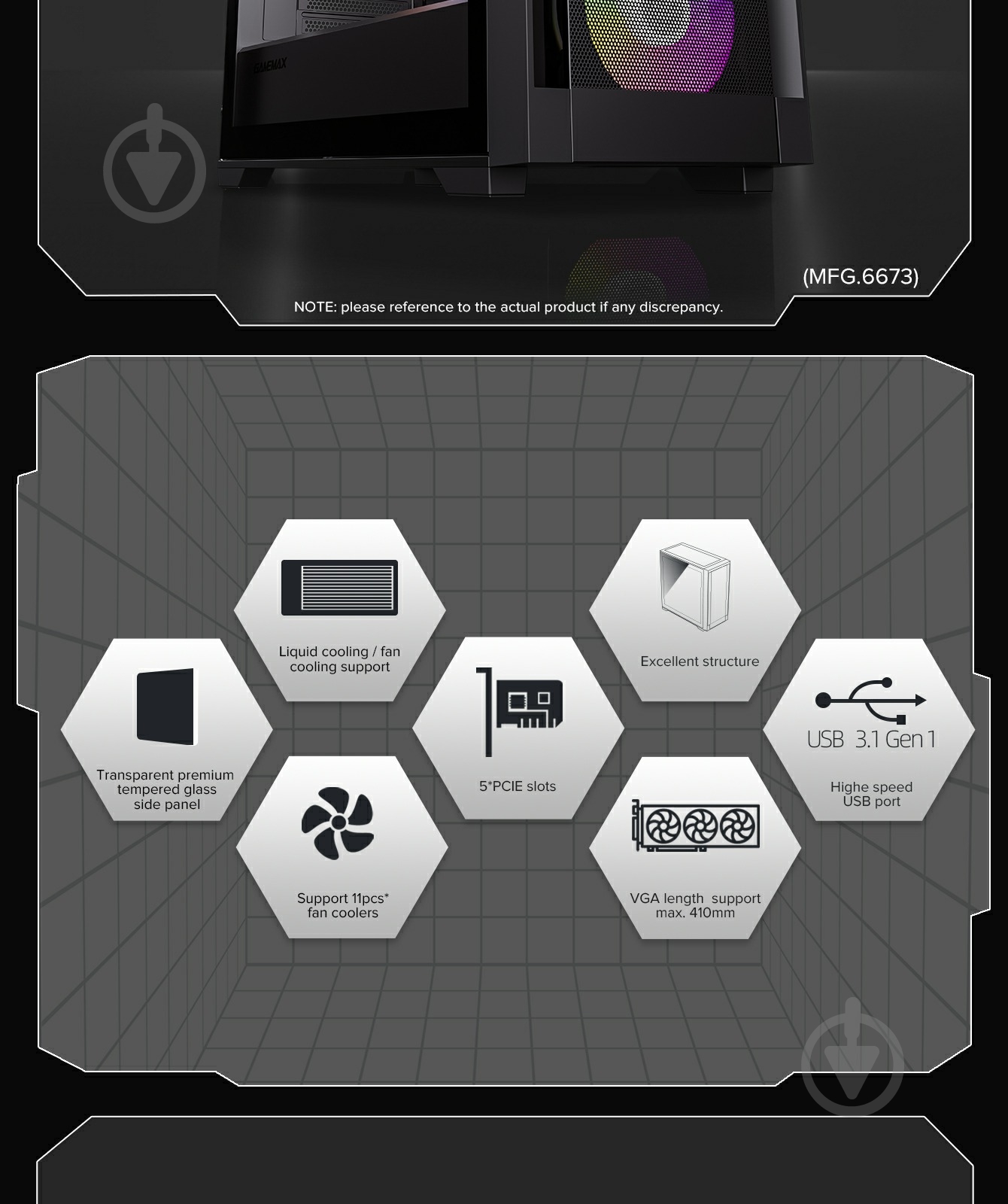 Корпус GameMax Defender Mesh Black - фото 24 Корпус GameMax Defender Mesh Black - фото 24