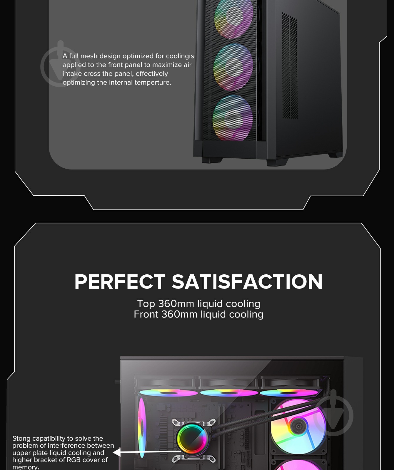 Корпус GameMax Defender Mesh Black - фото 15 Корпус GameMax Defender Mesh Black - фото 15