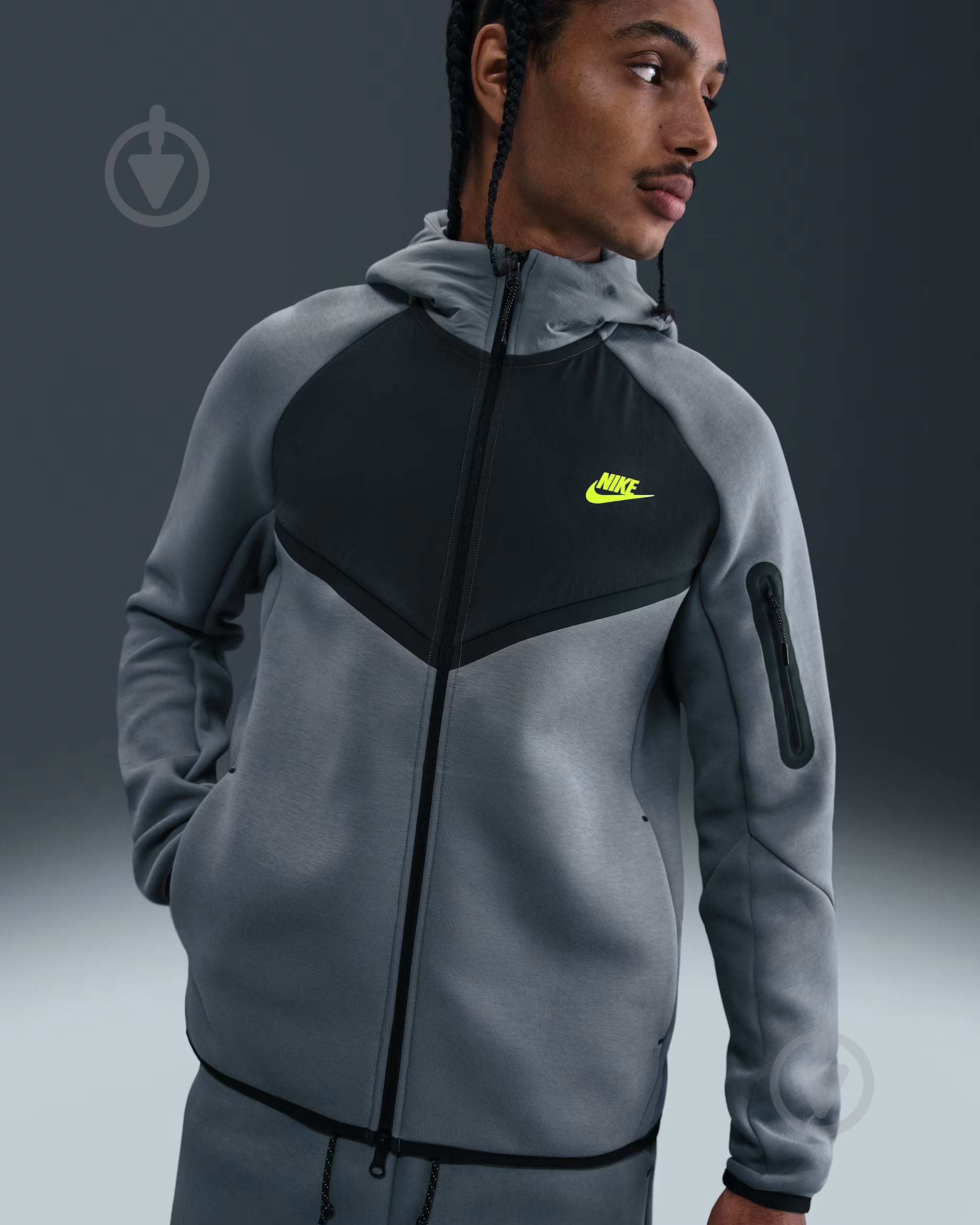 お買得　2枚セット　chahchah スウェット　ブラック　グレー　M ᐉ Джемпер Nike M NK TCH MIX WR HOODIE IH4302-065 р.L сірий