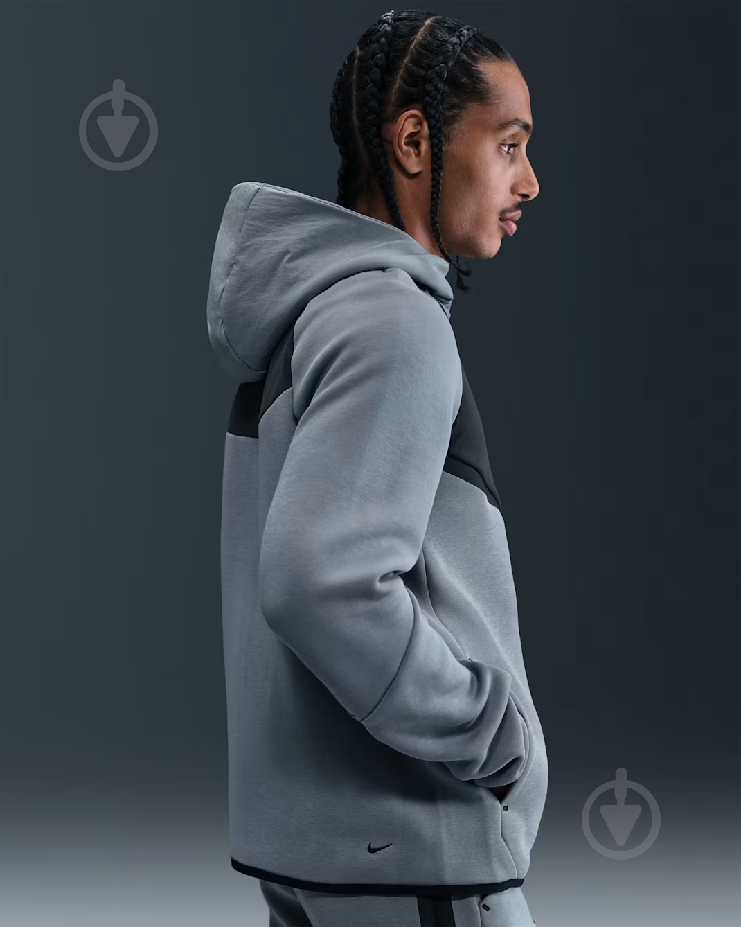 ᐉ Джемпер Nike M NK TCH MIX WR HOODIE IH4302-065 р.L серый