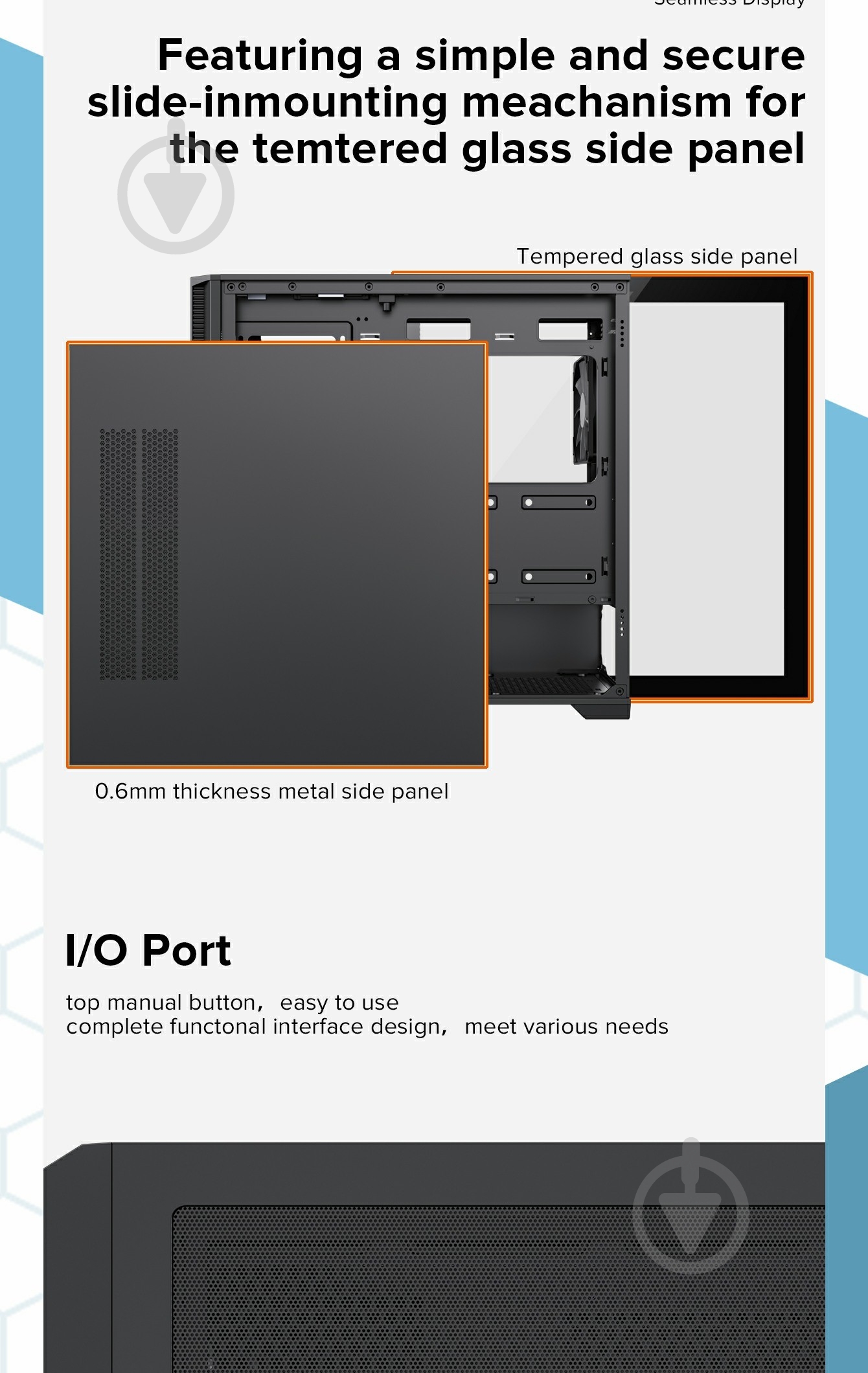 Корпус GameMax Destroyer Mesh Black - фото 15