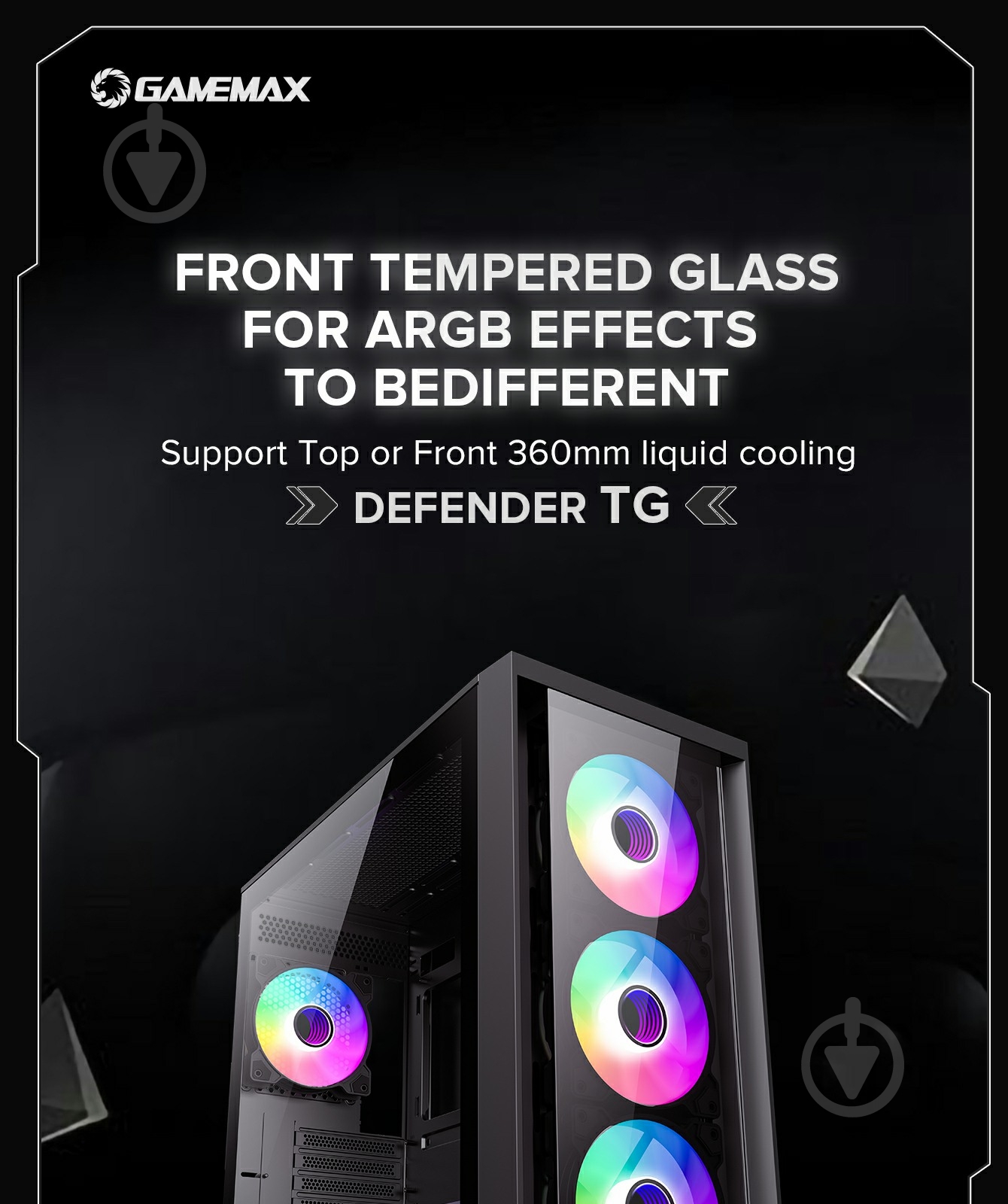 Корпус GameMax Defender TG - фото 24 Корпус GameMax Defender TG - фото 24