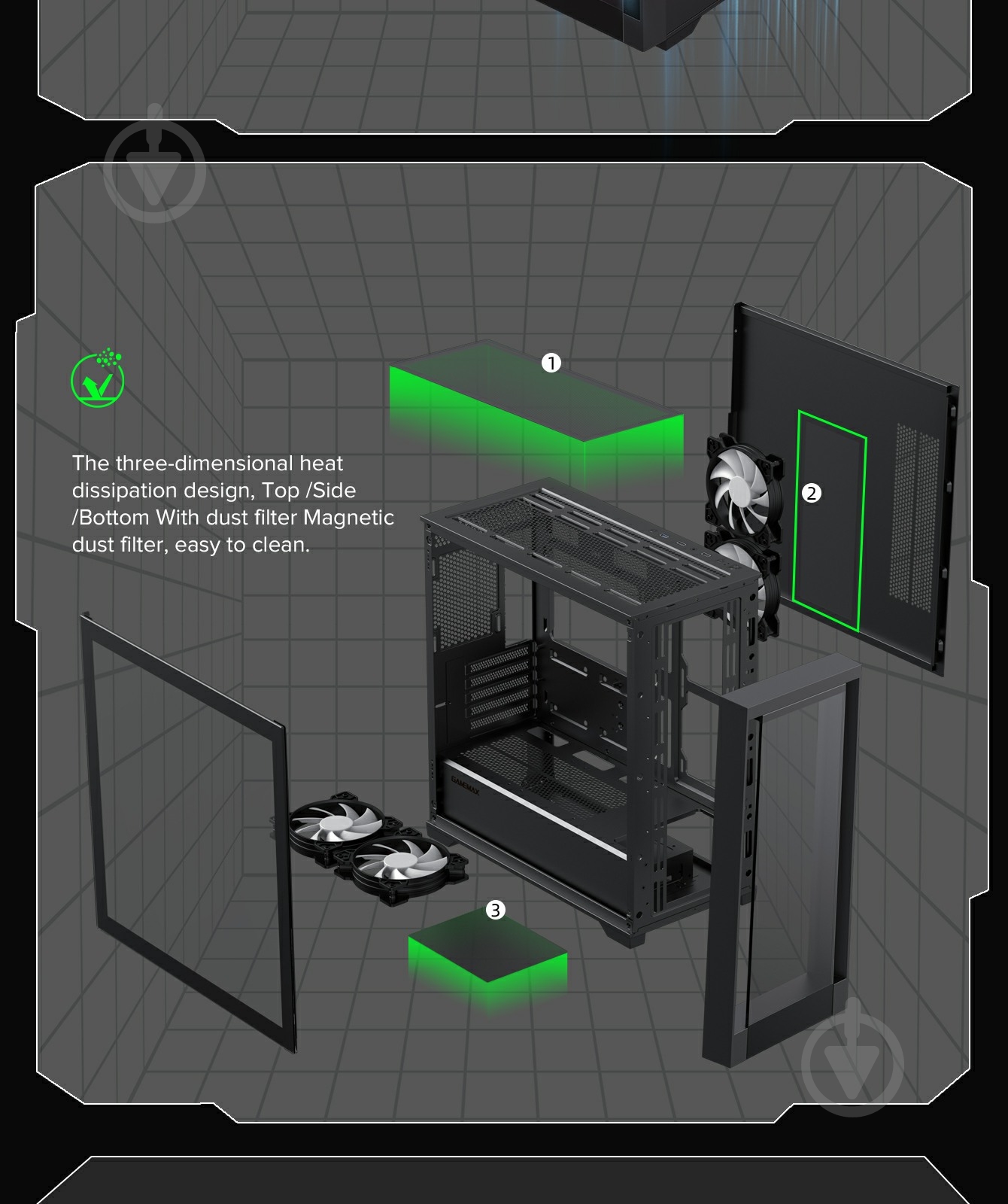 Корпус GameMax Defender TG - фото 17 Корпус GameMax Defender TG - фото 17