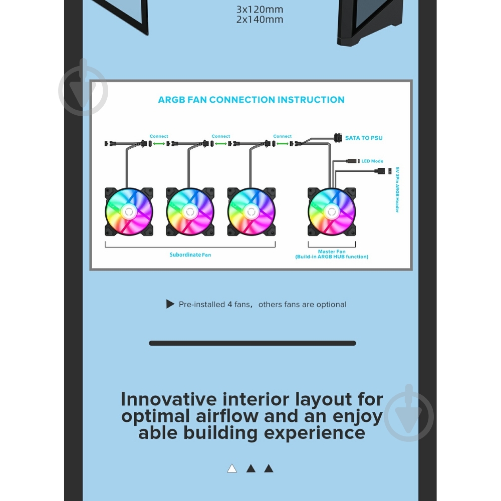 Корпус GameMax Destroyer TGB - фото 19