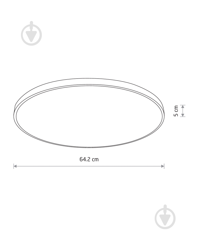 Светильник потолочный Nowodvorski Agnes Round 64 Вт белый 3000 К 10981 - фото 7