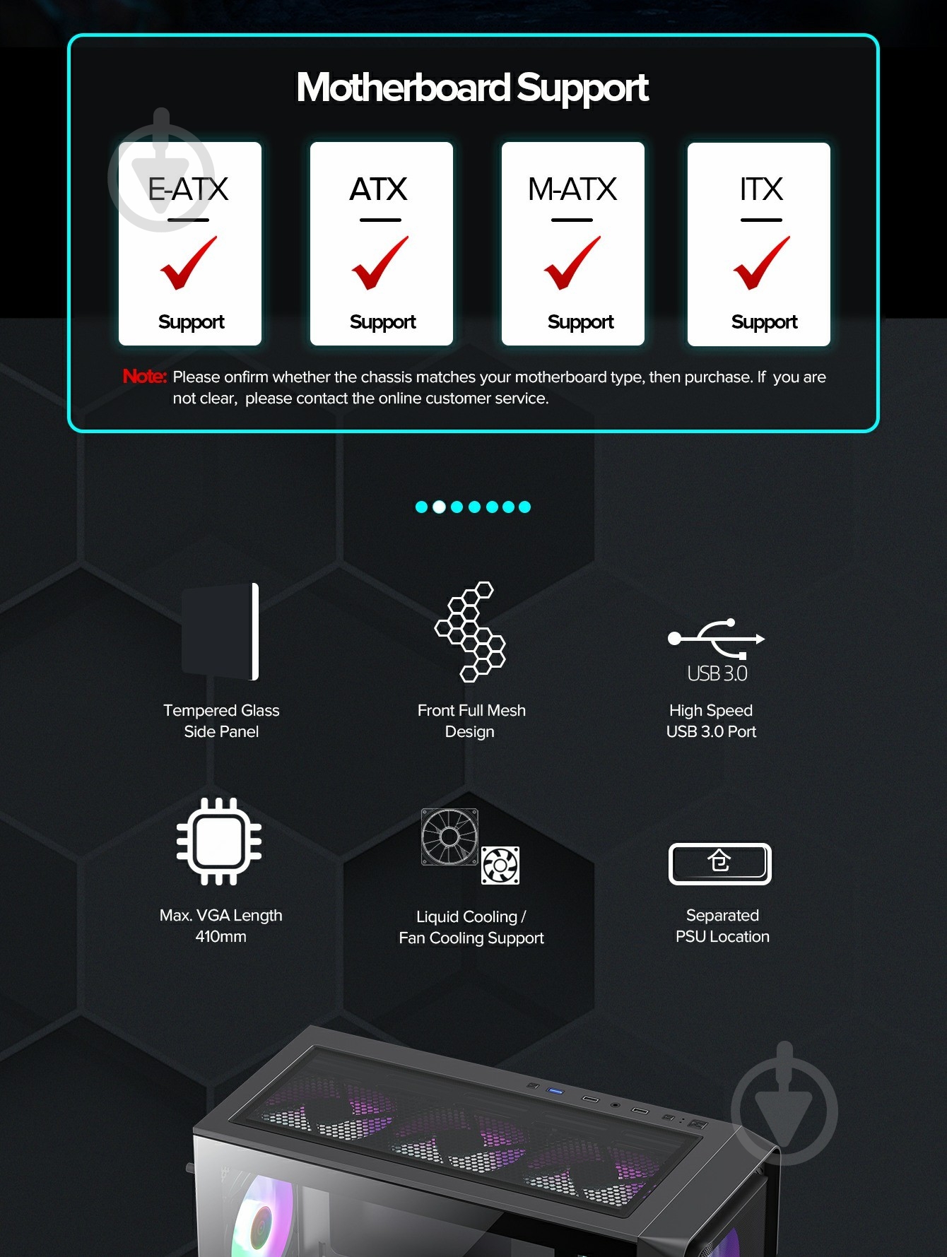 Корпус GameMax Siege BK - фото 12