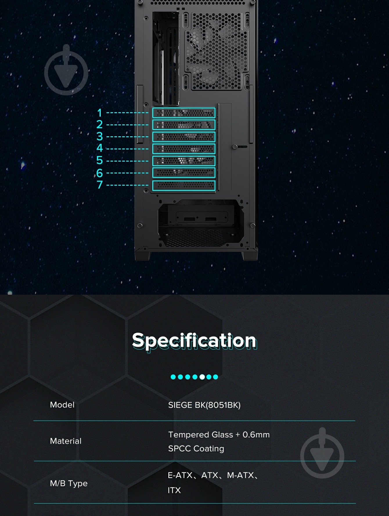 Корпус GameMax Siege BK - фото 23