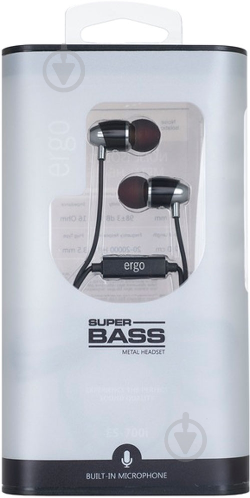 Наушники Ergo ES-700 black - фото 3