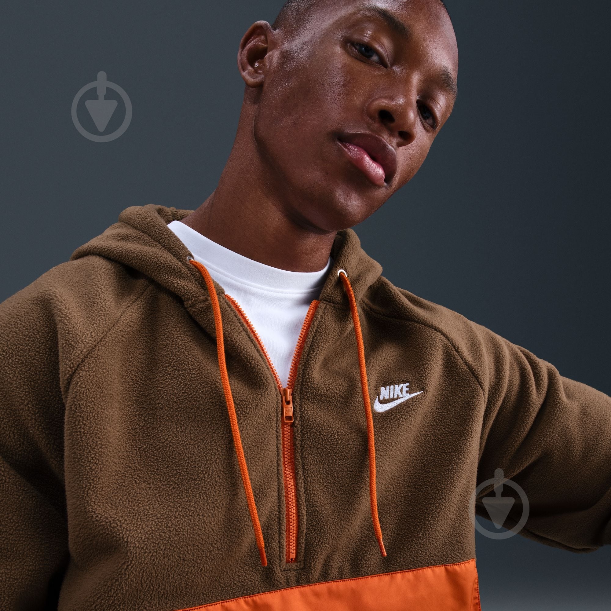 ᐉ Джемпер Nike M NK CLUB WINTER TOP HV1439-235 р.S коричневий