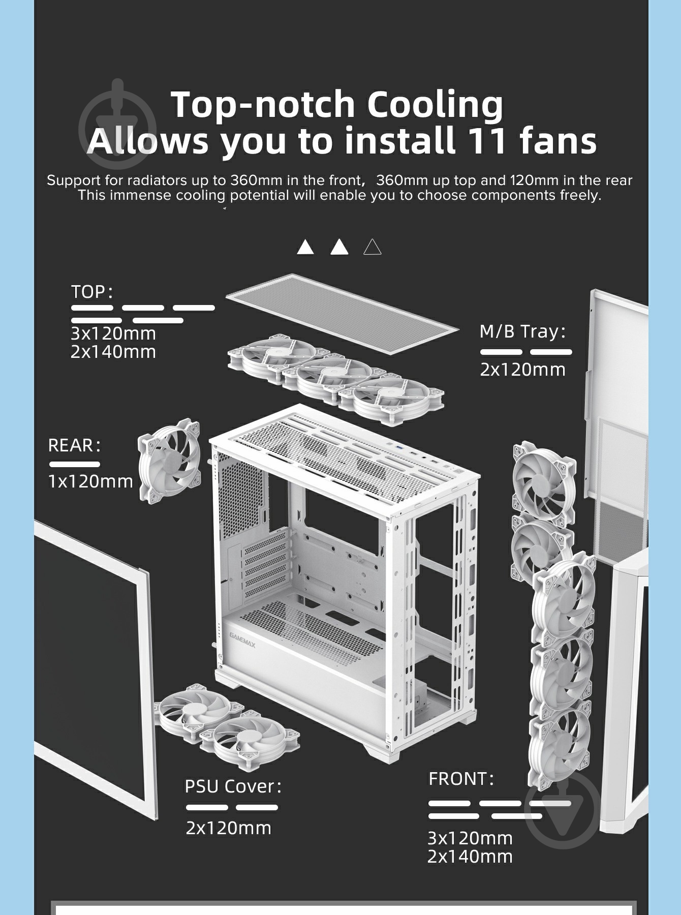 Корпус GameMax Destroyer TGW - фото 16