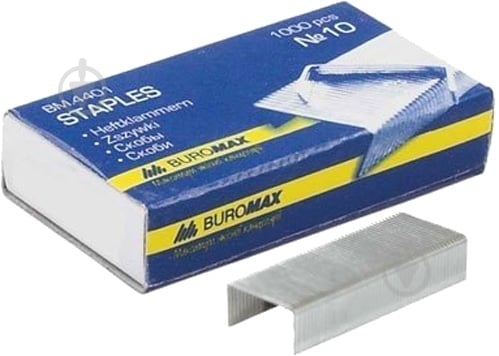 Скобы №10 1000 шт. Buromax - фото 1