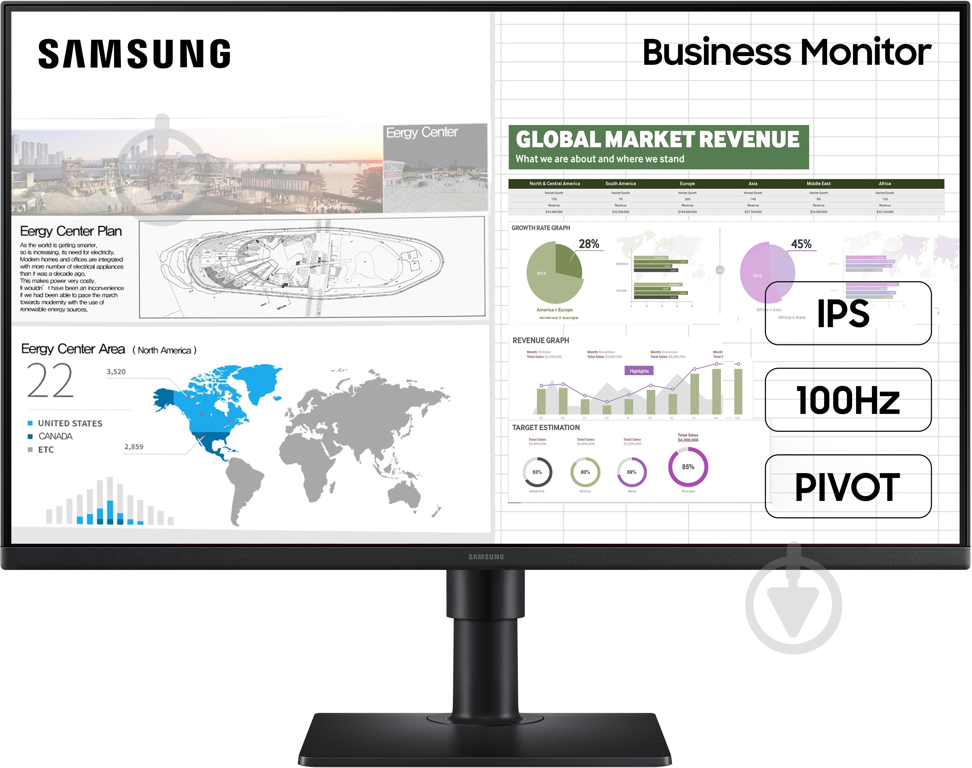 Монитор Samsung S27D400 27" (LS27D400GAIXCI) - фото 1