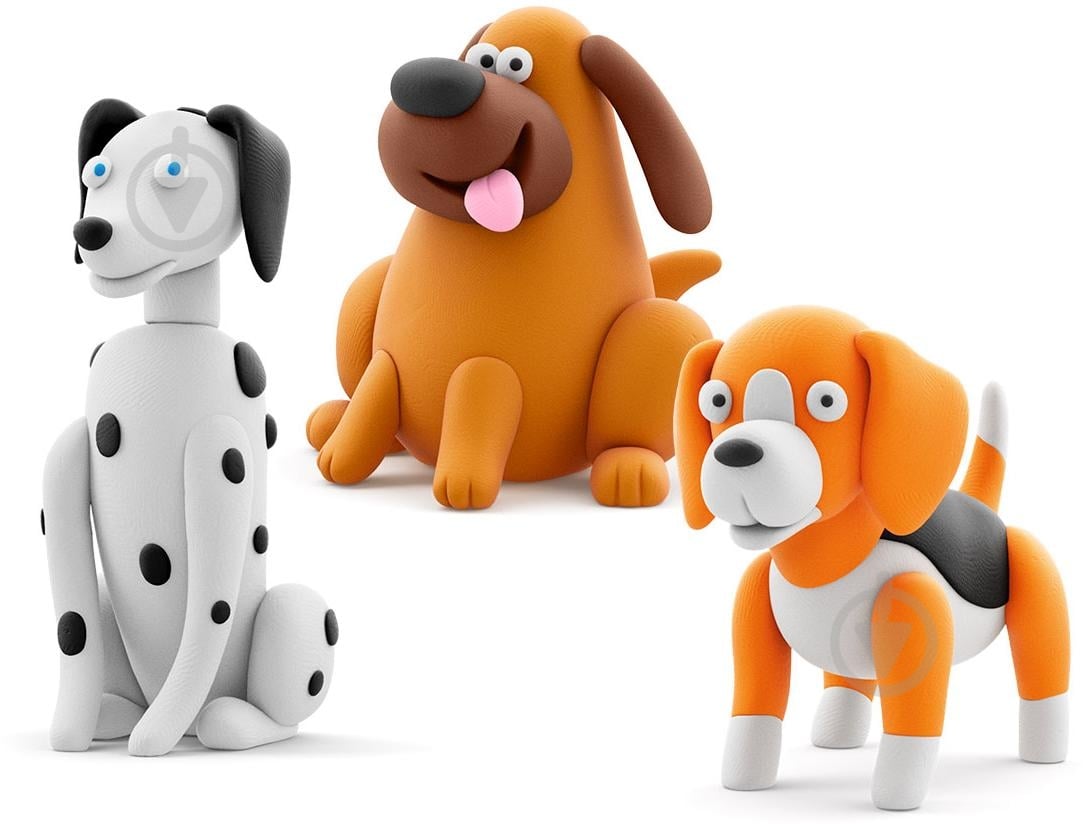 Набір пластиліну Lipaka Собаки-друзяки Далматинець Турбо Лабрадор Ням-Ням Бігль Вокі 60058-UA01 - фото 3 Набір пластиліну Lipaka Собаки-друзяки Далматинець Турбо Лабрадор Ням-Ням Бігль Вокі 60058-UA01 - фото 3