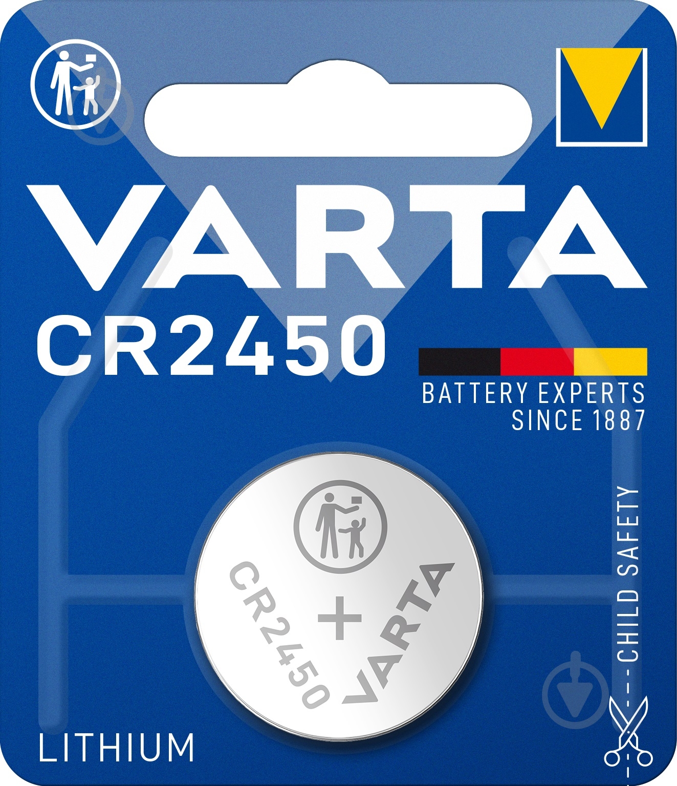 Батарейка Varta CR2450/CR 1 шт. (6450101401) - фото 1 Батарейка Varta CR2450/CR 1 шт. (6450101401) - фото 1