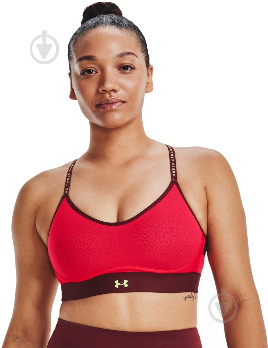 Бра Under Armour Infinity Low 1365233-890 р.XS красный - фото 4 Бра Under Armour Infinity Low 1365233-890 р.XS красный - фото 4